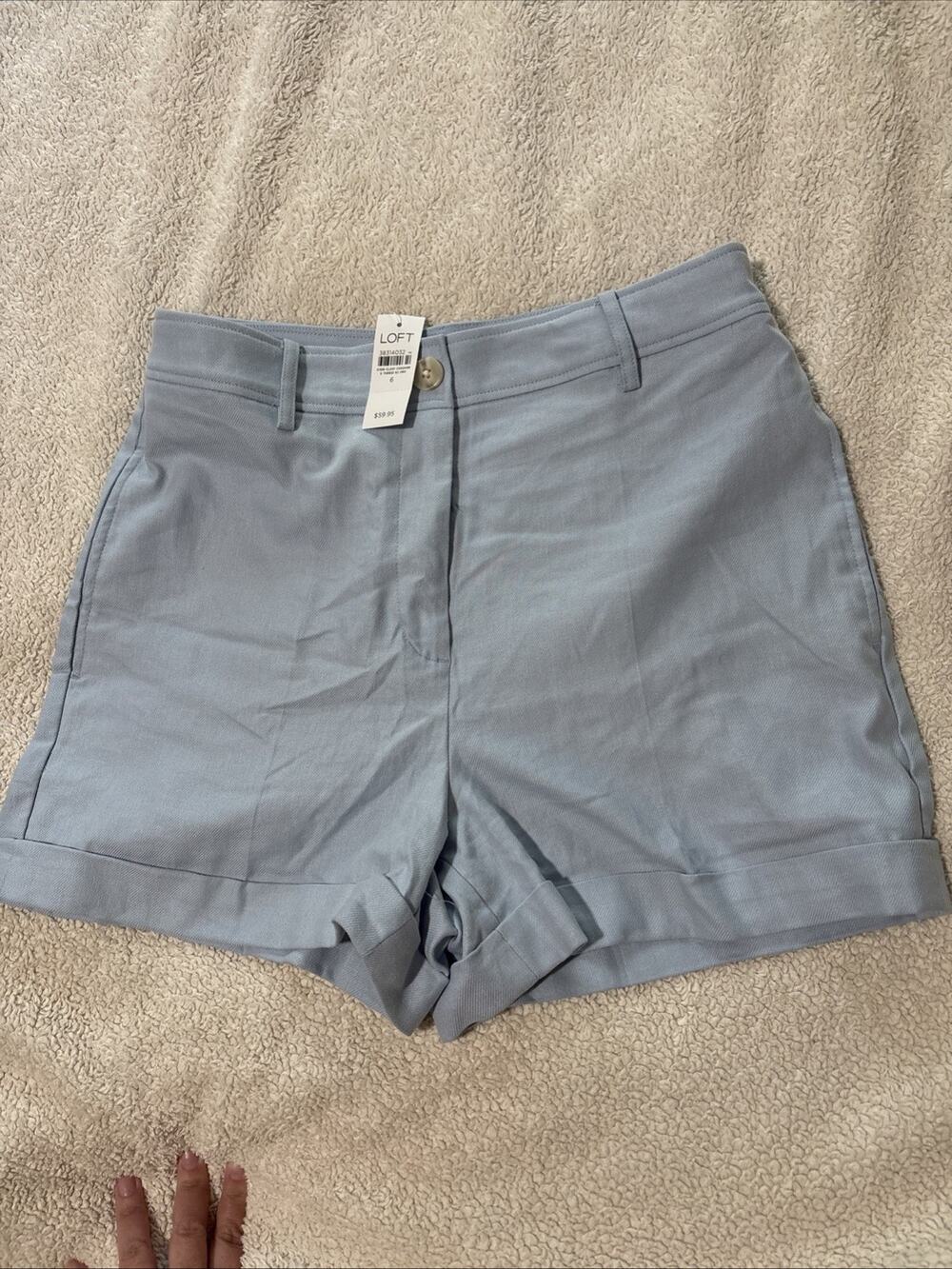 Loft 6, Tailored Cuff Shorts, Cotton/linen, Preppy, NWT, Y2K, 90’s, Stretch Soft